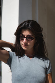 Oxblood Star Locket Sunglasses