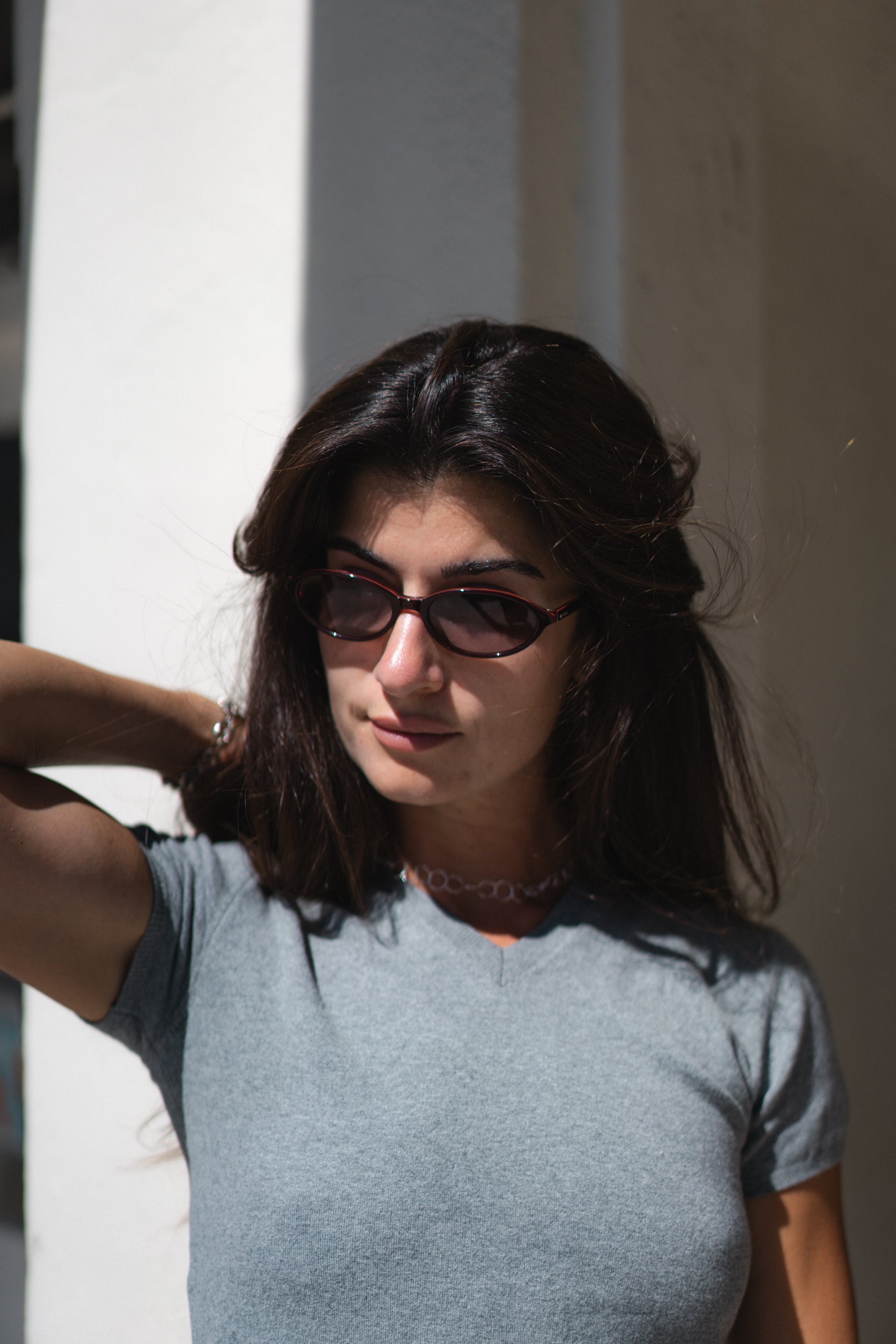 Oxblood Star Locket Sunglasses