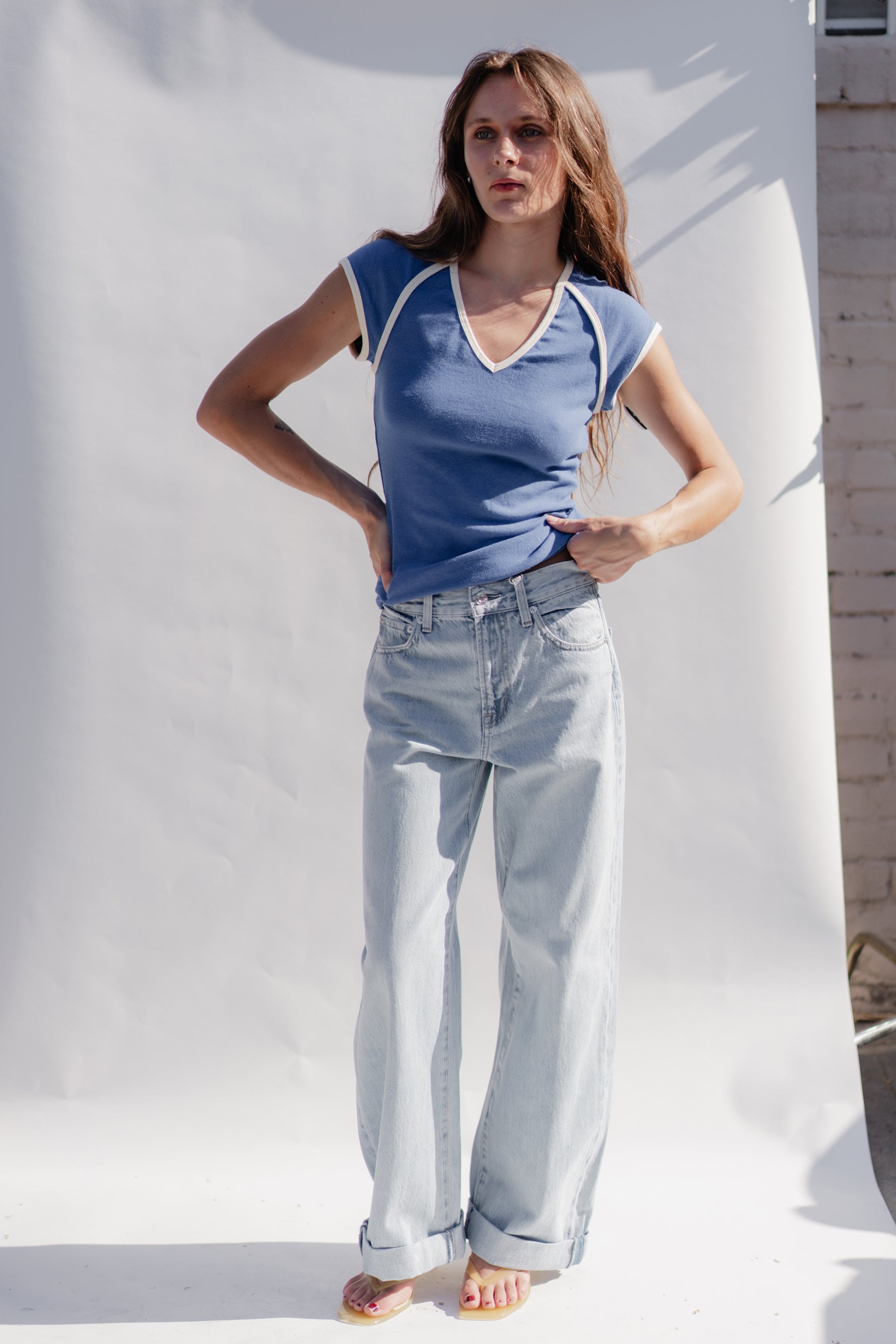 Blue Patricia Top
