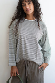 Gray Stripe Billie Shirt