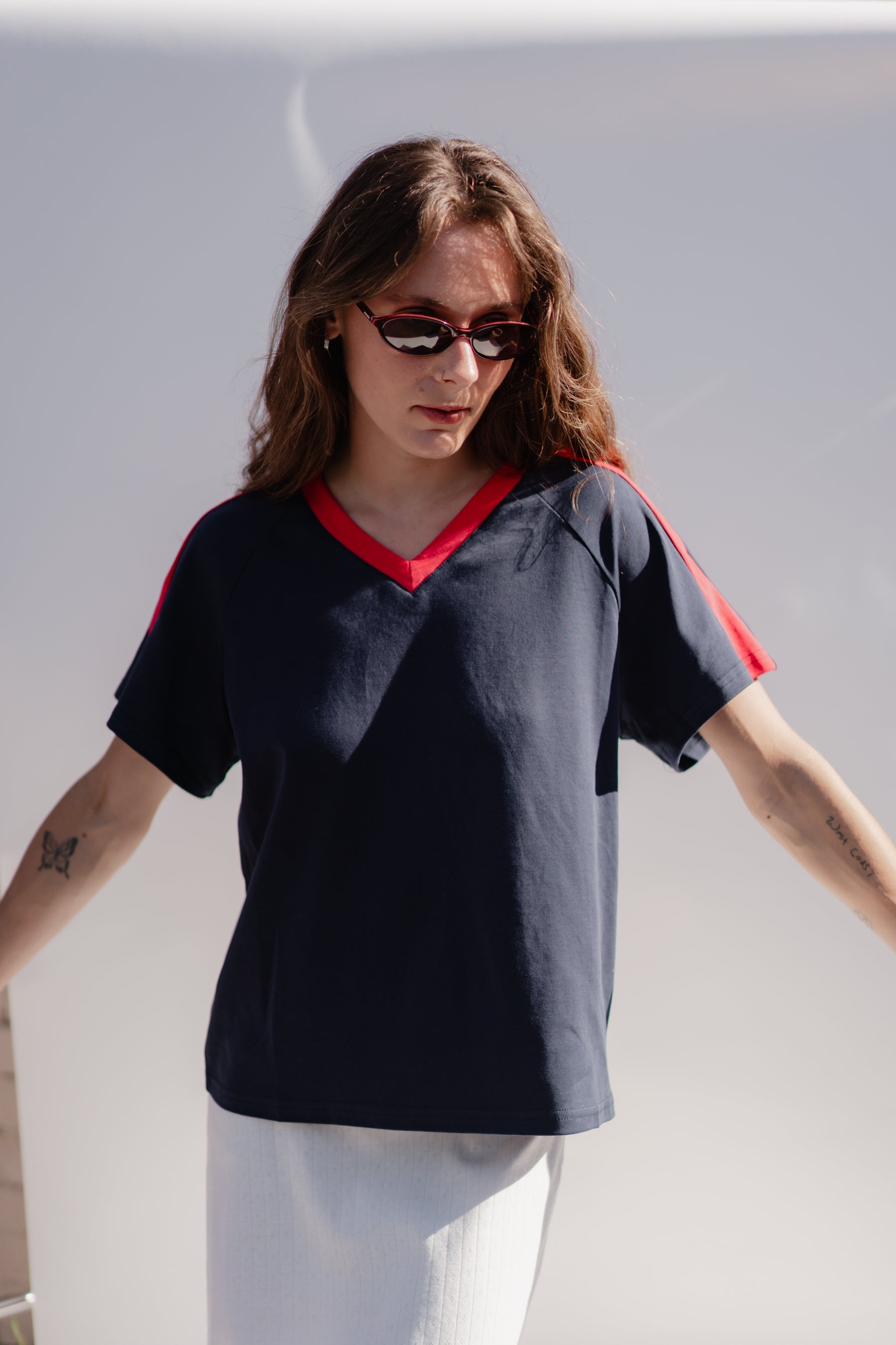 Navy Ruth Sporty Tee