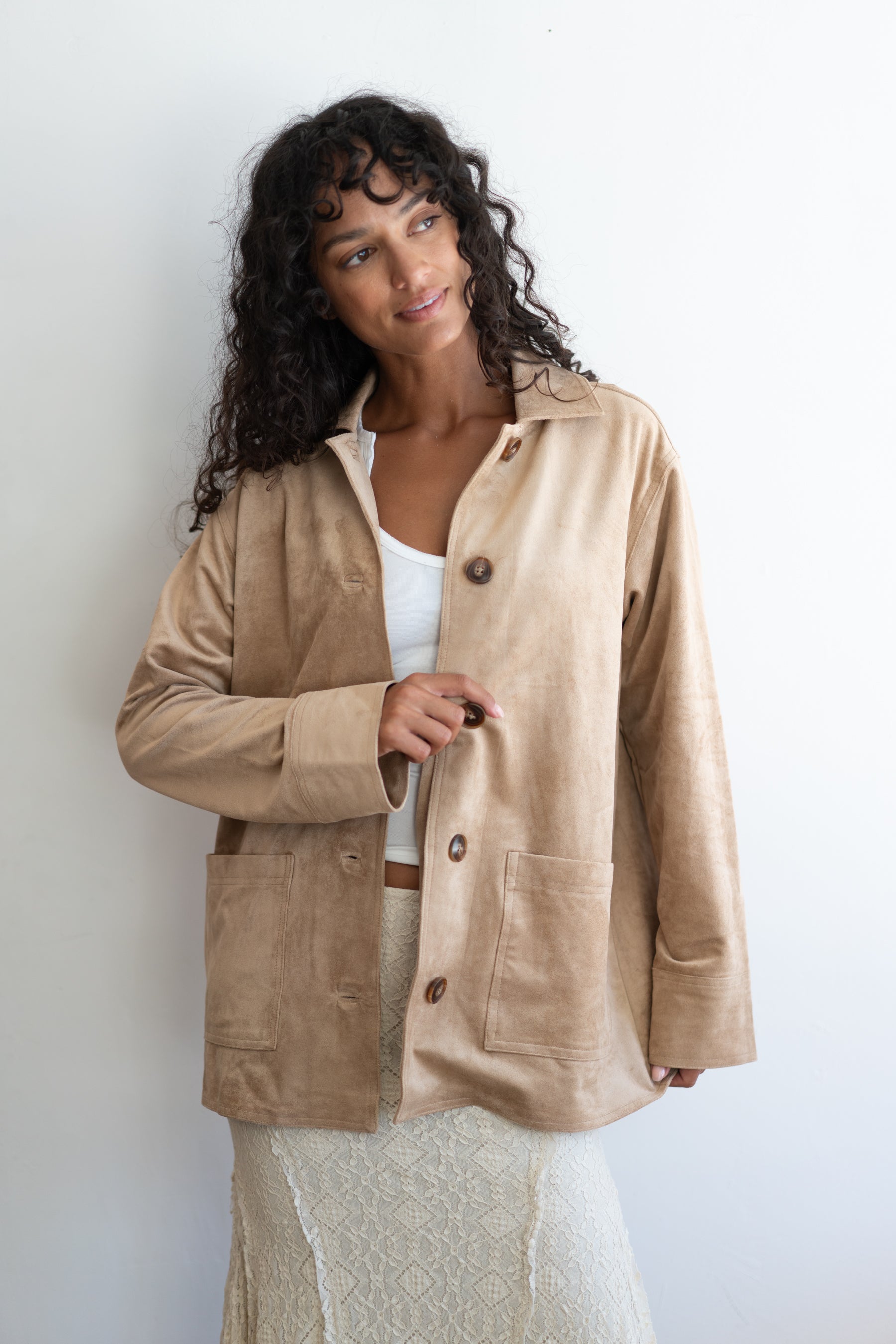 Light Sand Decker Chore Coat
