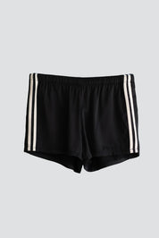 Black Claudia Stripe Shorts