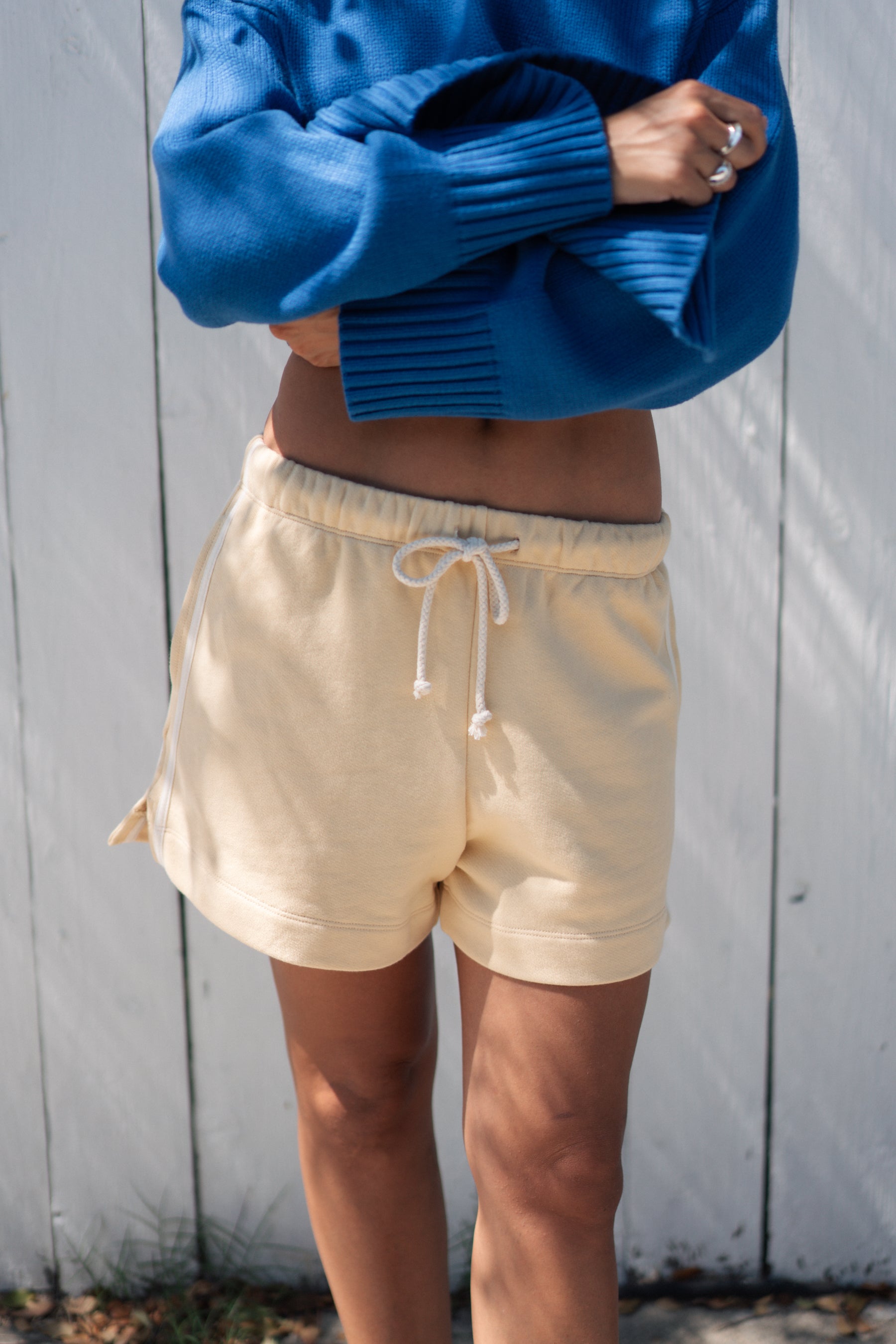 Butter Stripe Eco Terry Short