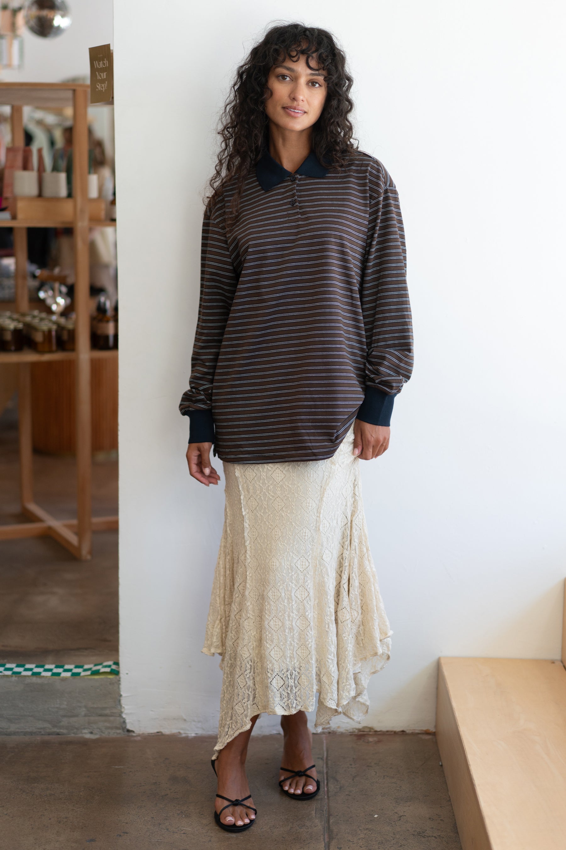 Stripe Sam Oversized Polo