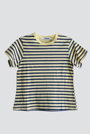 Yellow Mist Stripe Vintage Tee