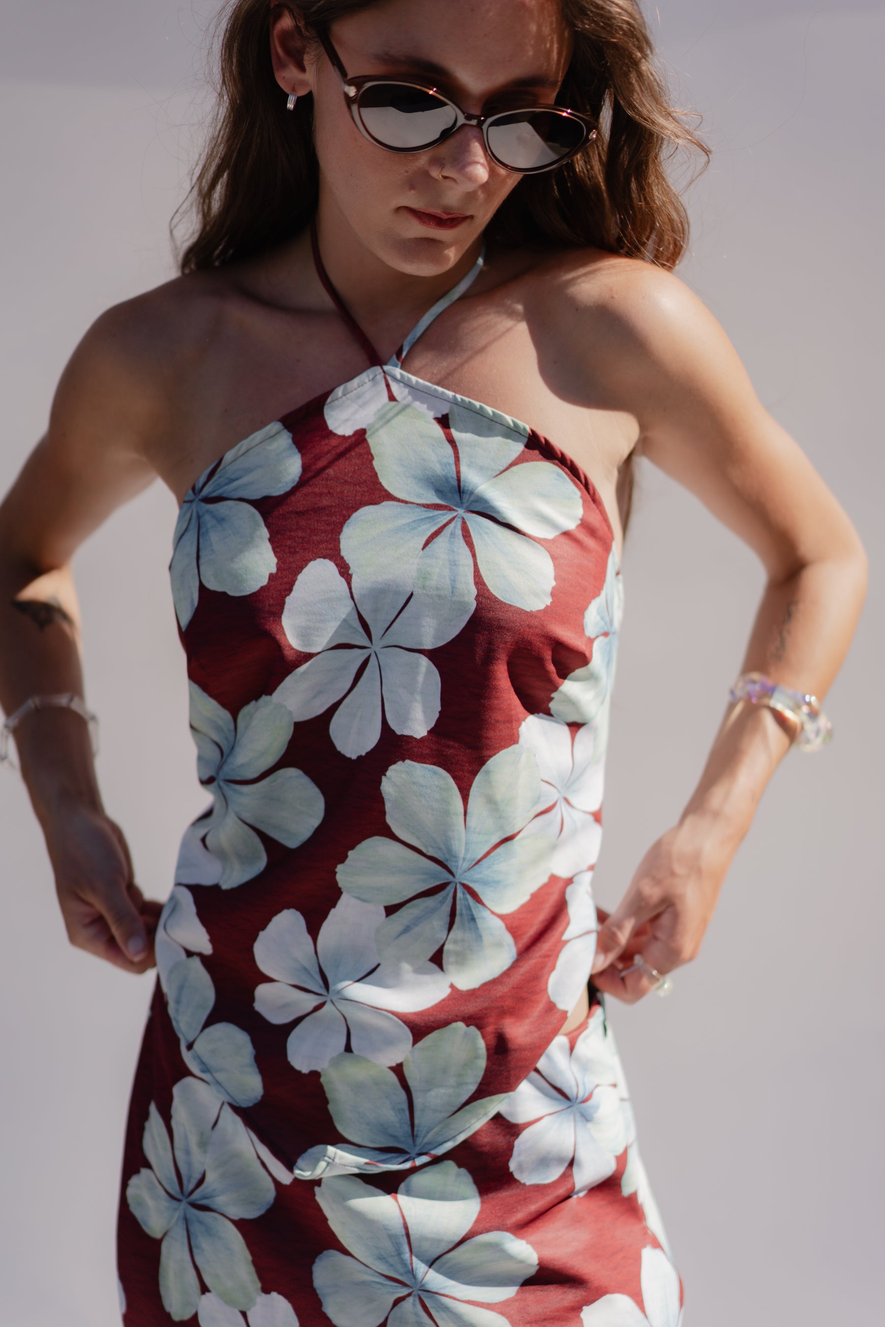 Floral Waikiki Scarf Top