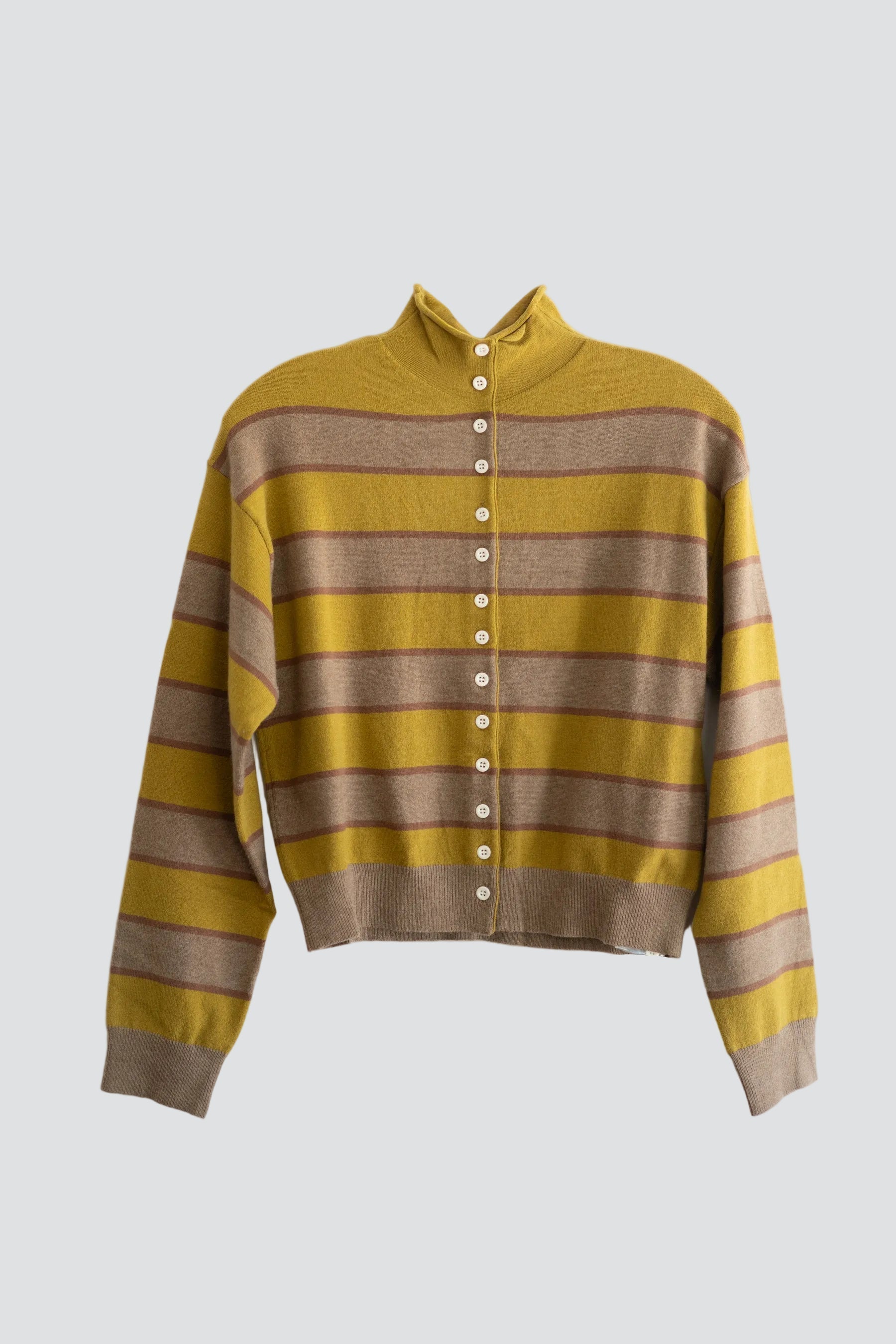 Chartreuse Stripe Claude Cardigan