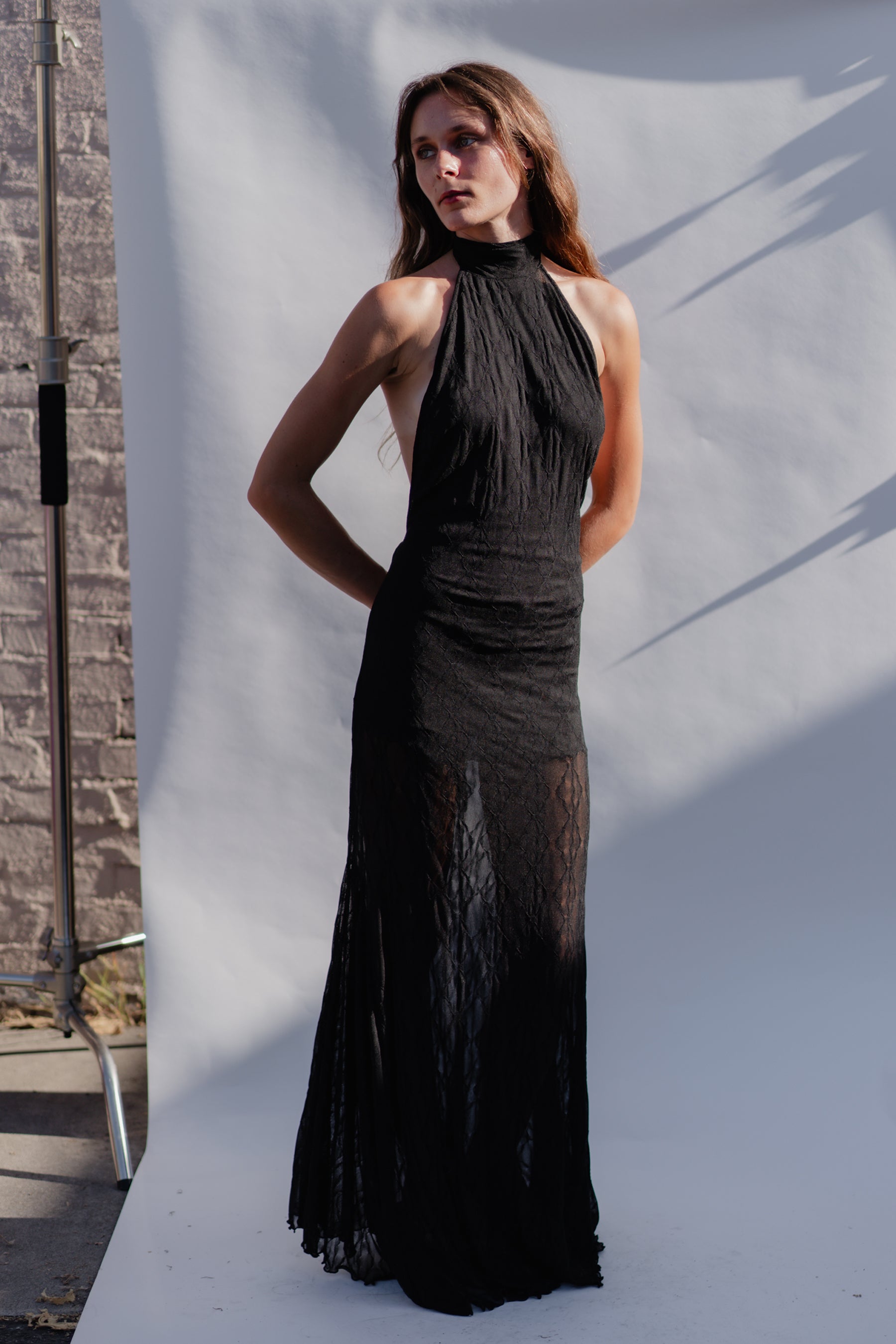 Black Flora Dress