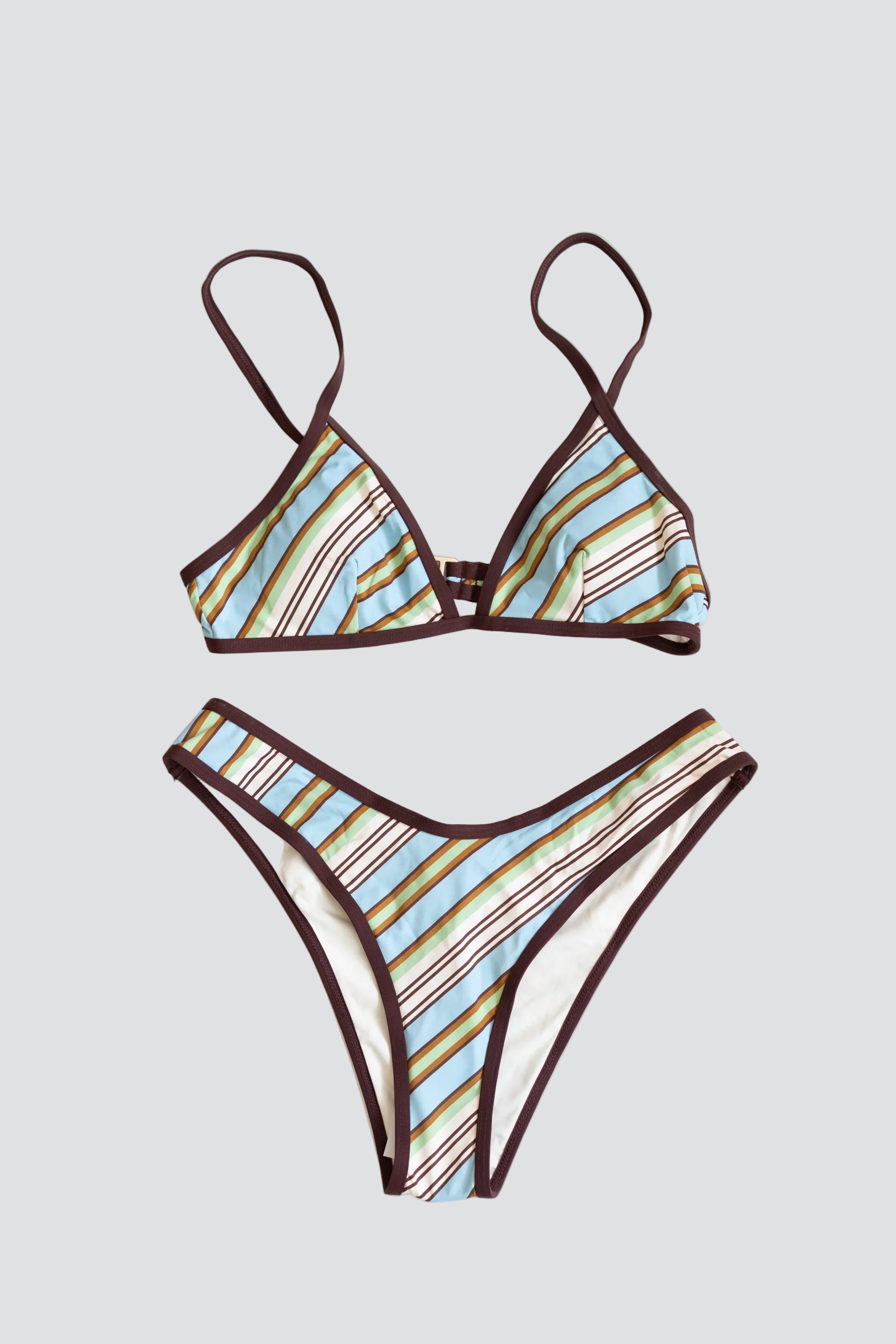 Frankie Stripe Hi Cut Bottom
