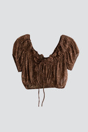Cheetah Paulina Chiffon Top