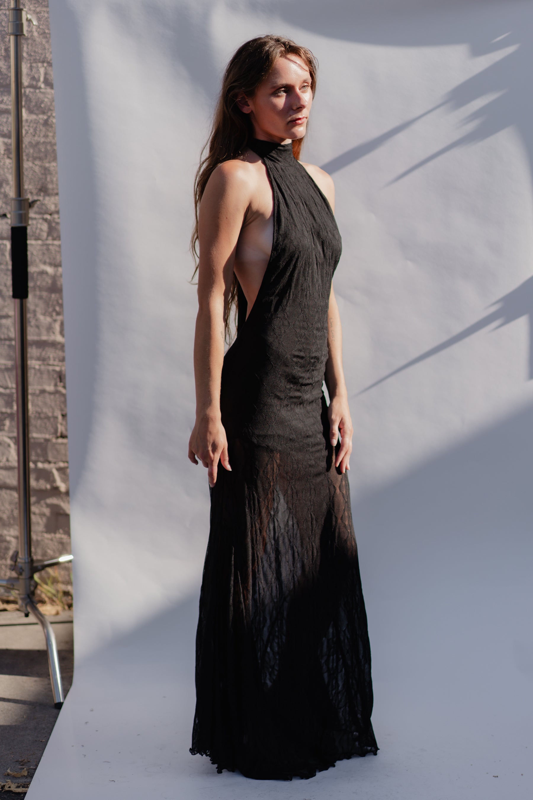 Black Flora Dress