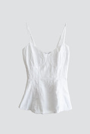 White Saskia Tank