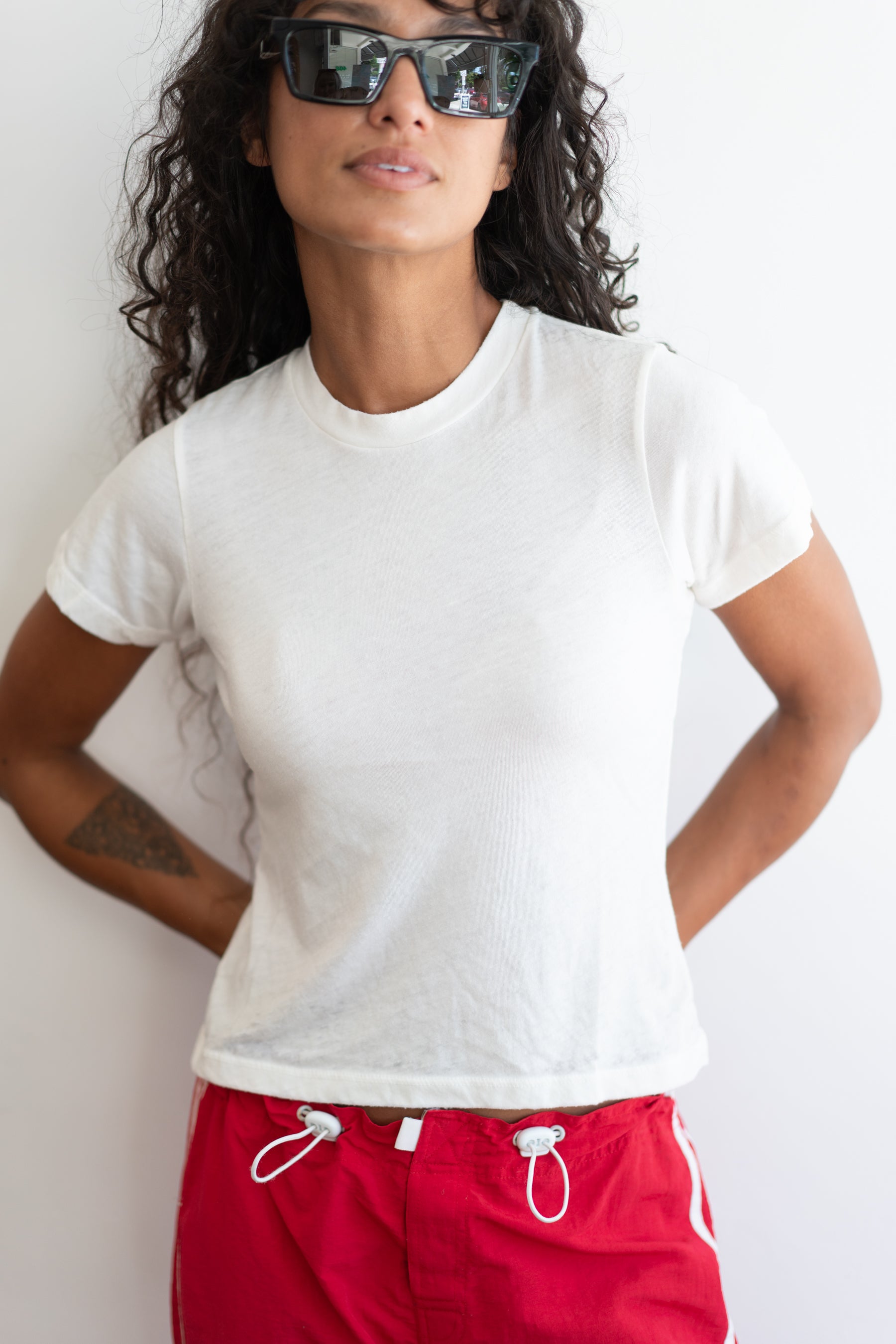 Vintage White Burnout Tee