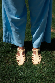 Straw Sun Sandal