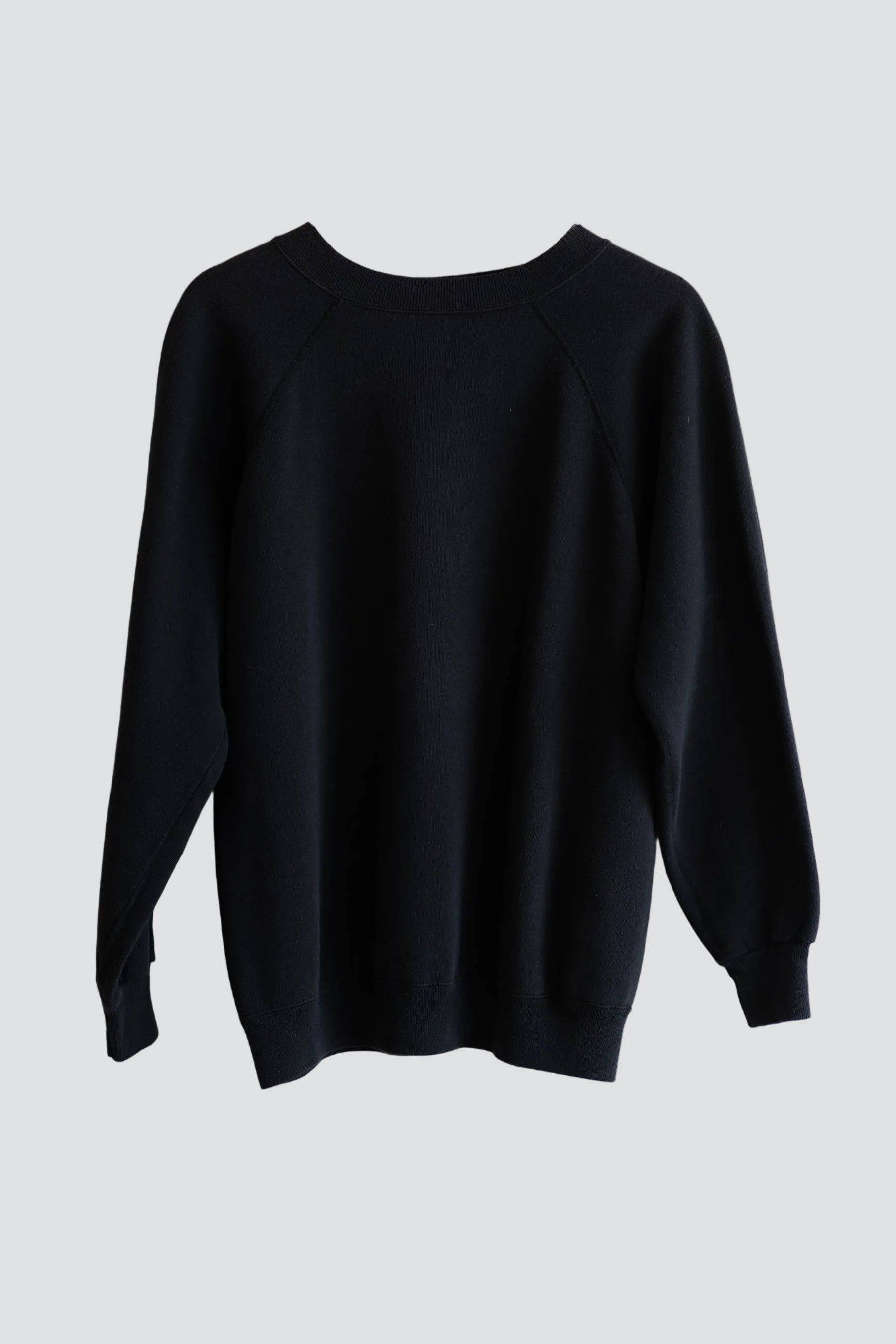 Black Hanes Raglan Sweatshirt