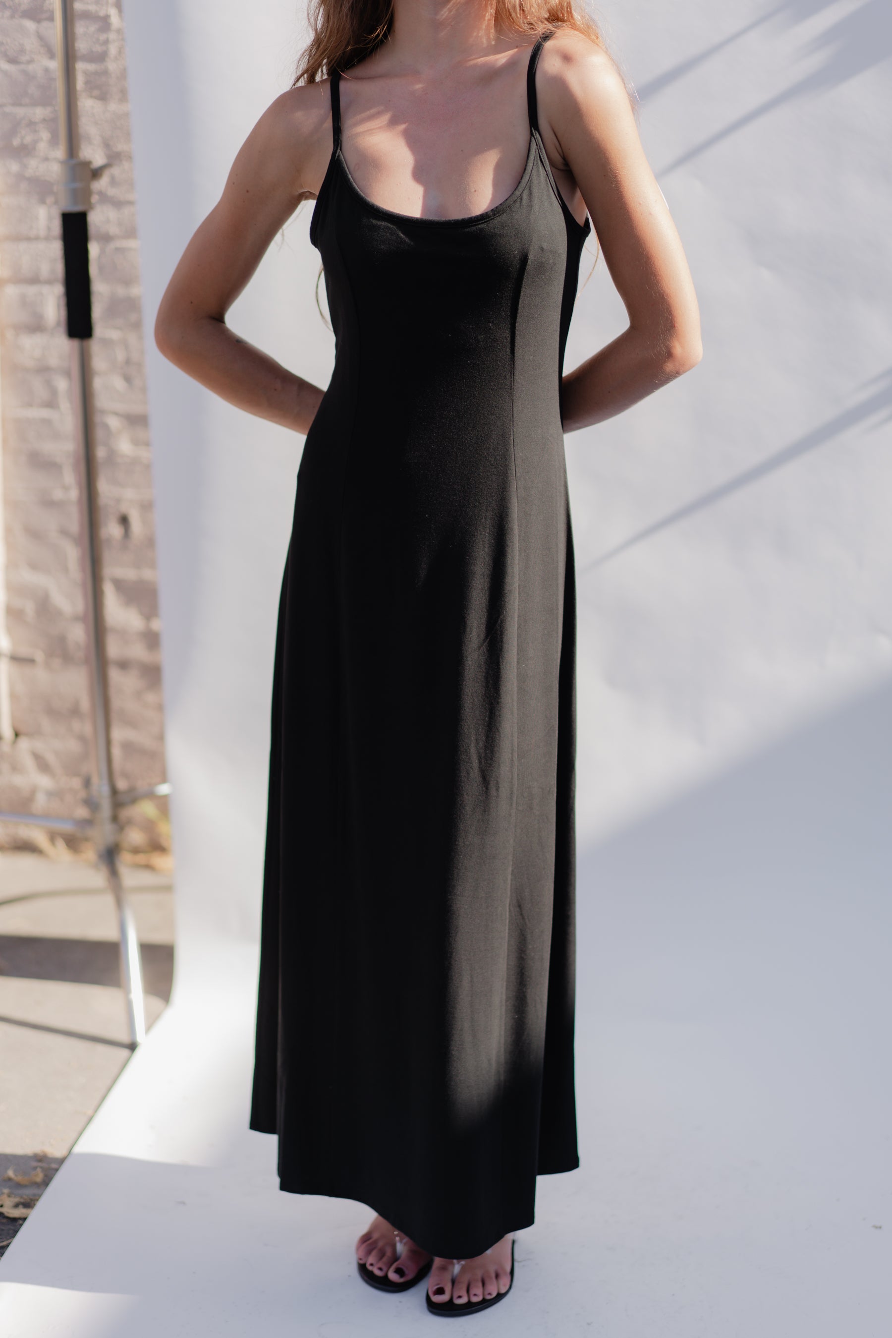Black Charisma Midi Dress