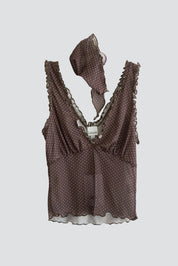Brown Polka Dot Lilou Tank