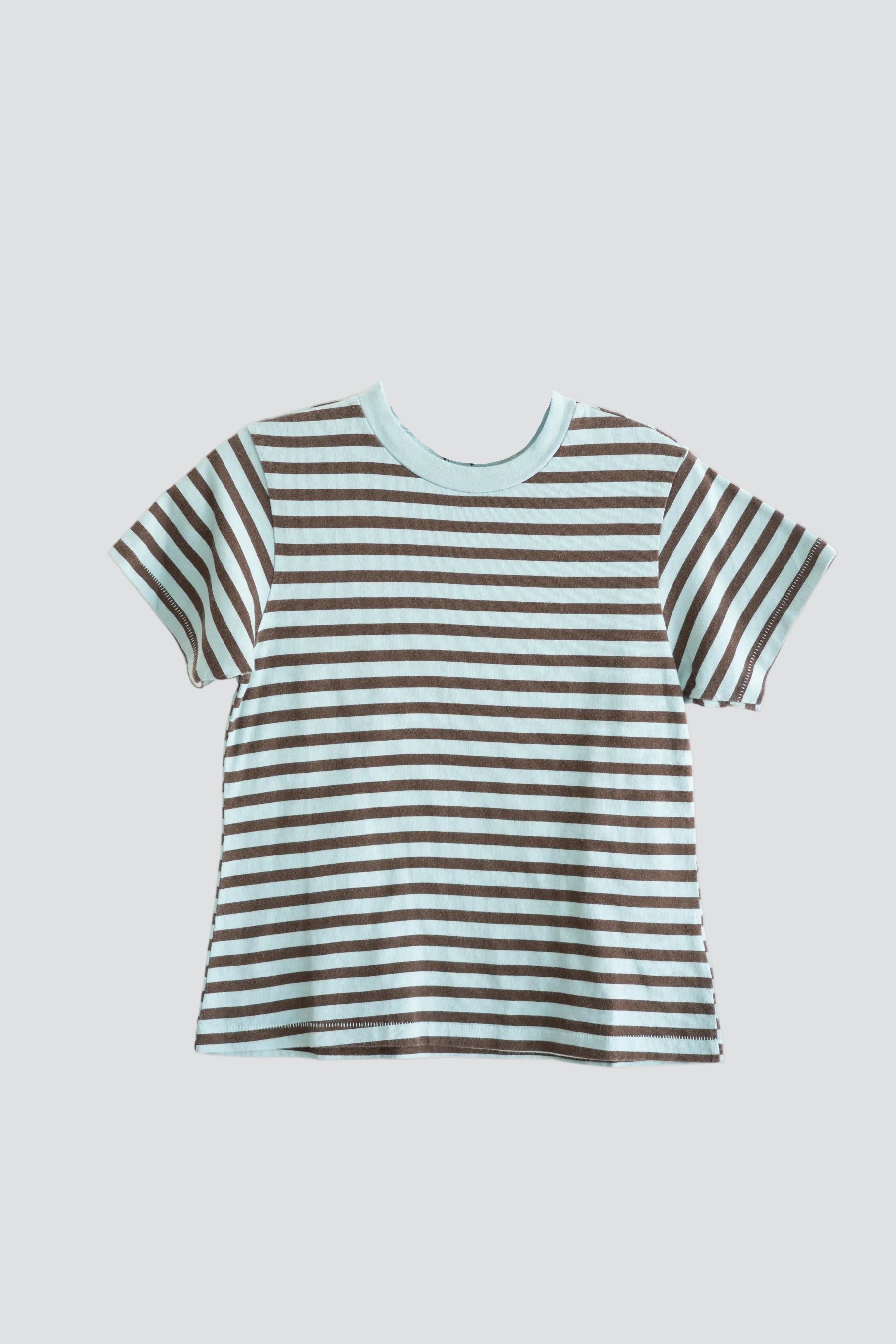 Cloud Blue Stripe Vintage Tee