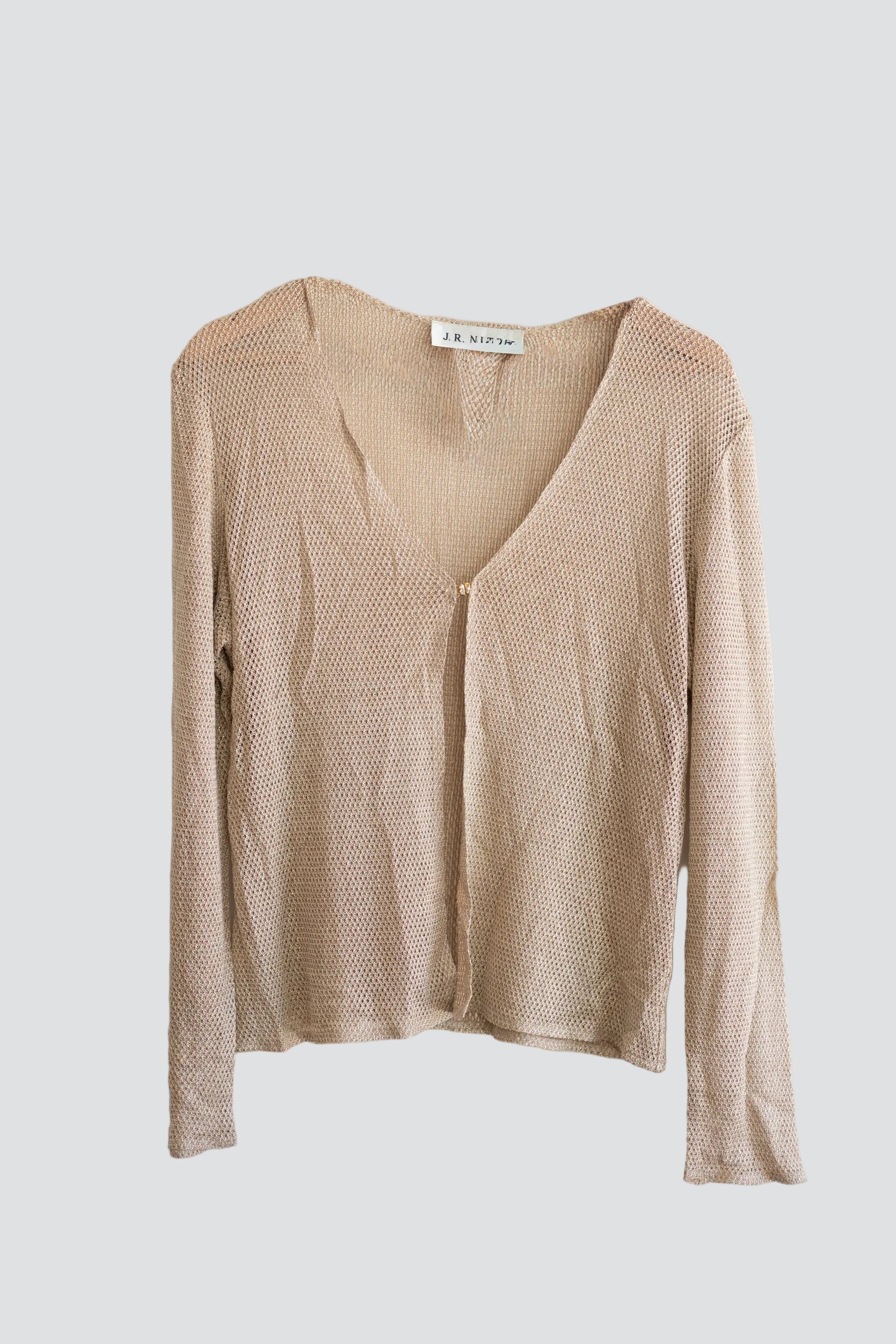 Gold Mesh Cardigan