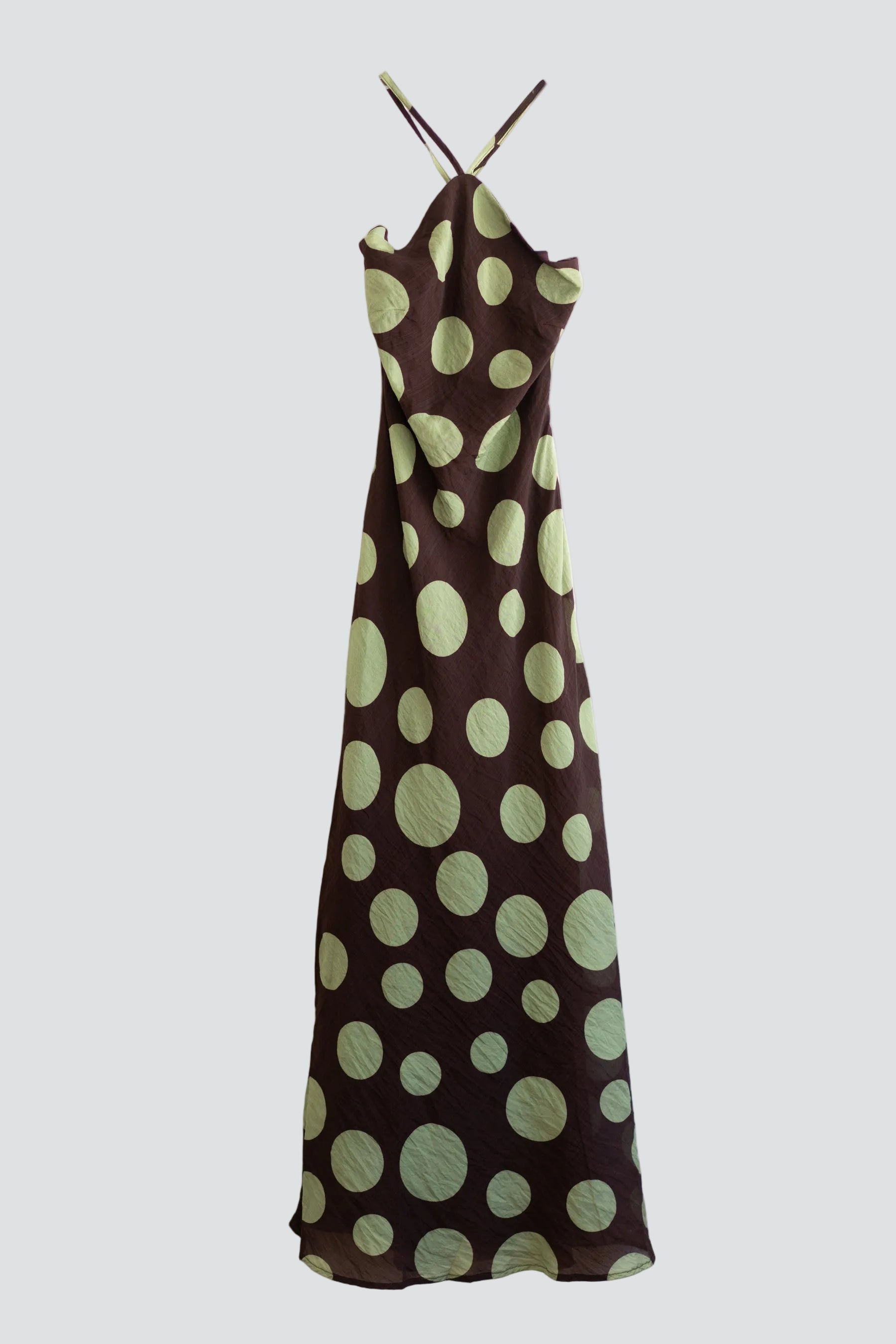 Green Spotted Gracie Dress