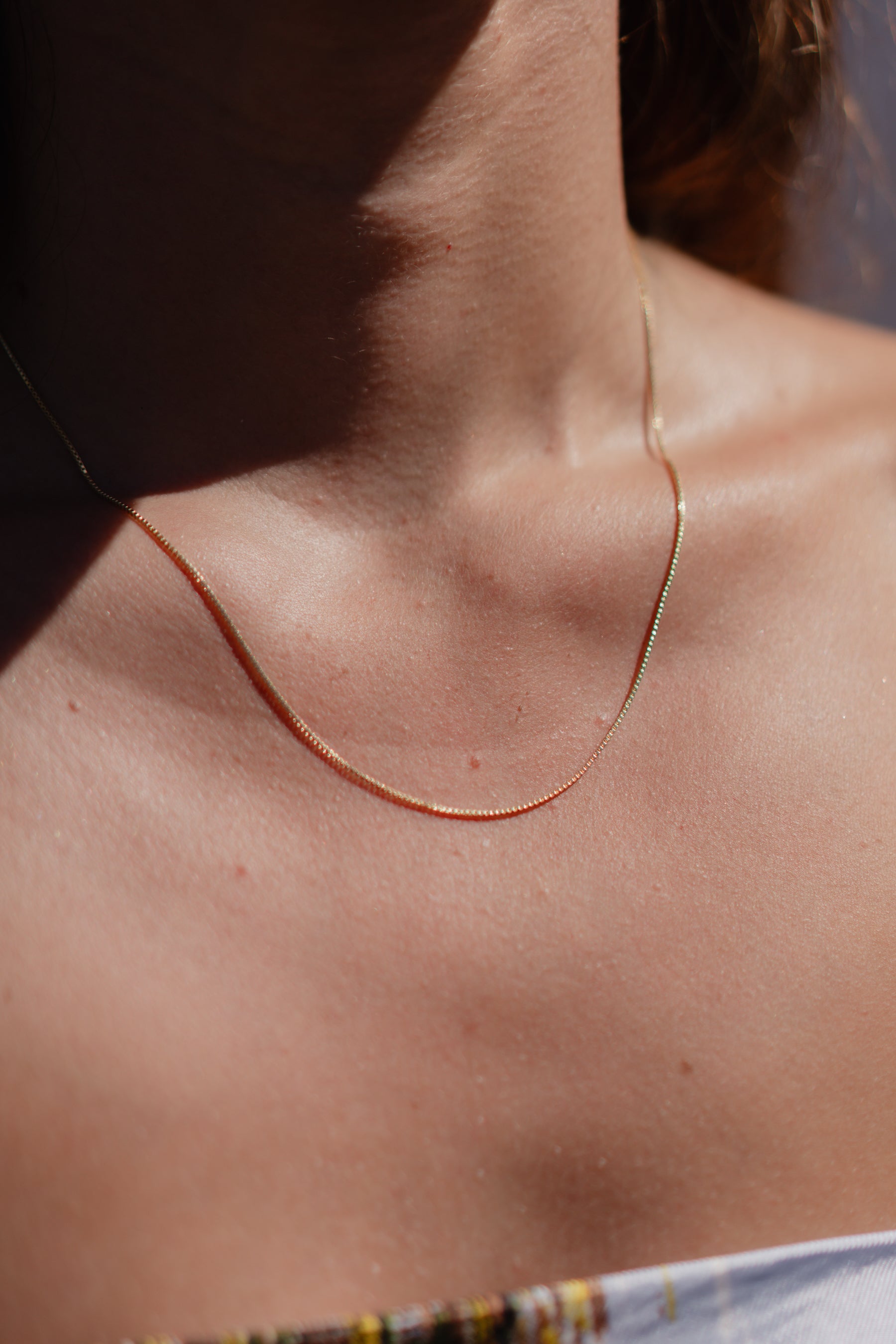 Gold Thin Box Chain