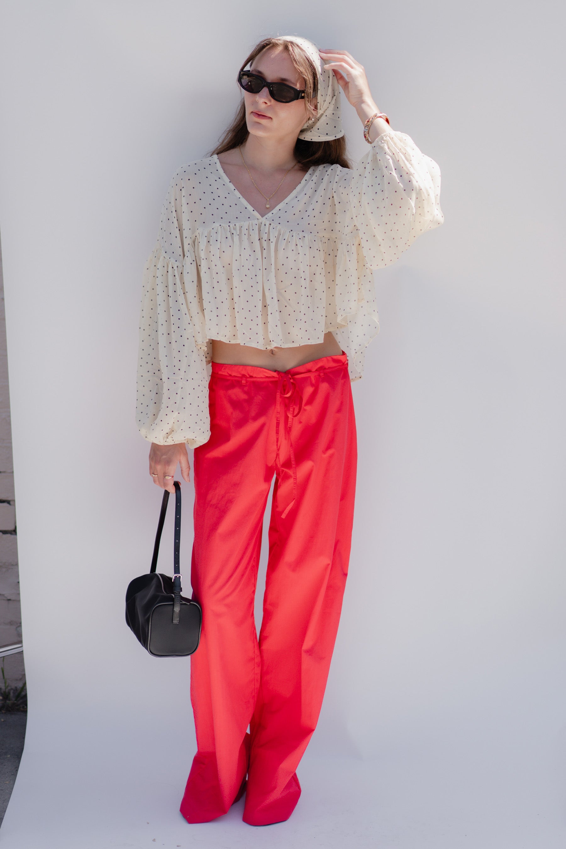 Polka Dot Camano Top