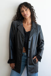 Preston & York Black Leather Jacket