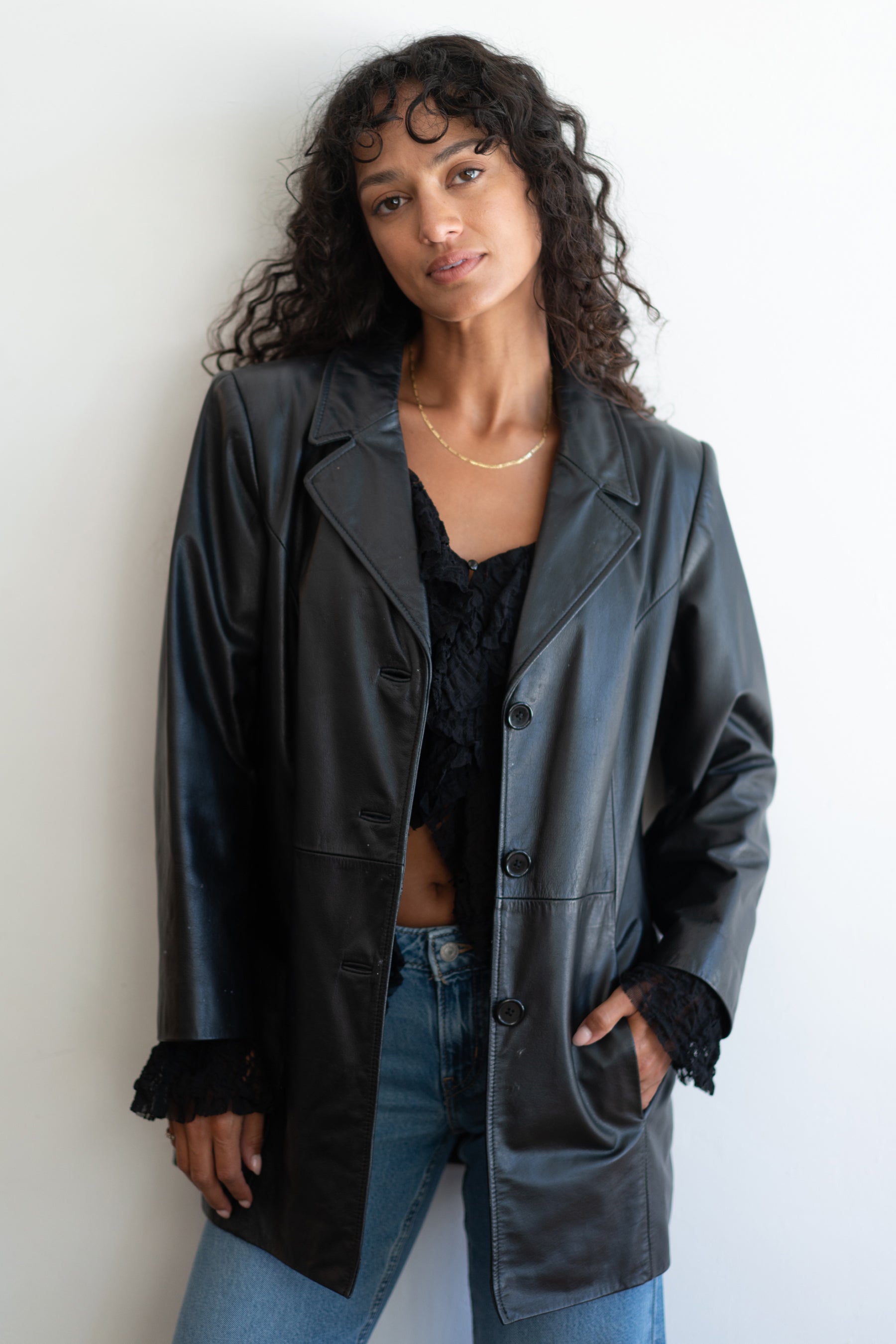 Preston & York Black Leather Jacket