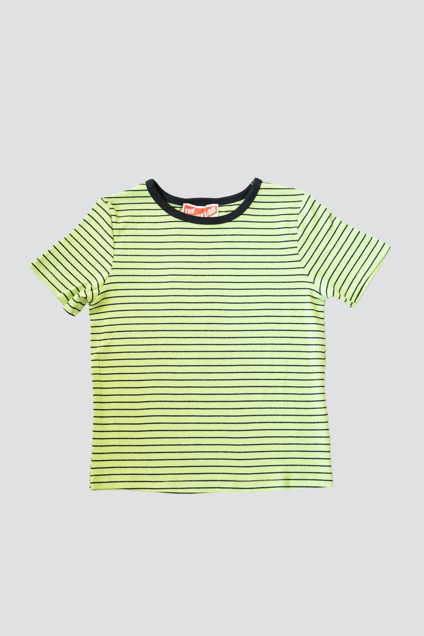 Green Striped Basic Tee