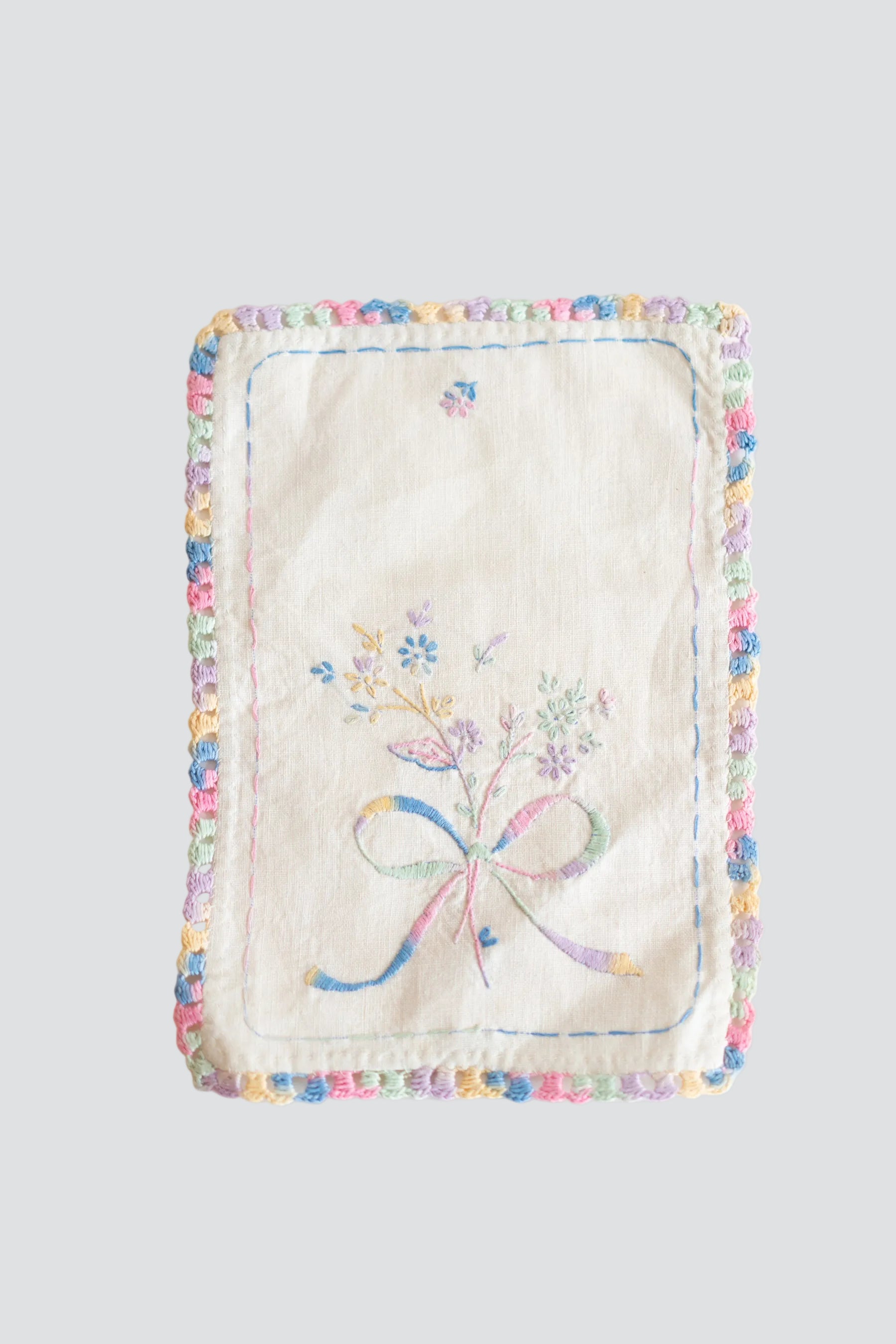 Rainbow Embroidered Linen