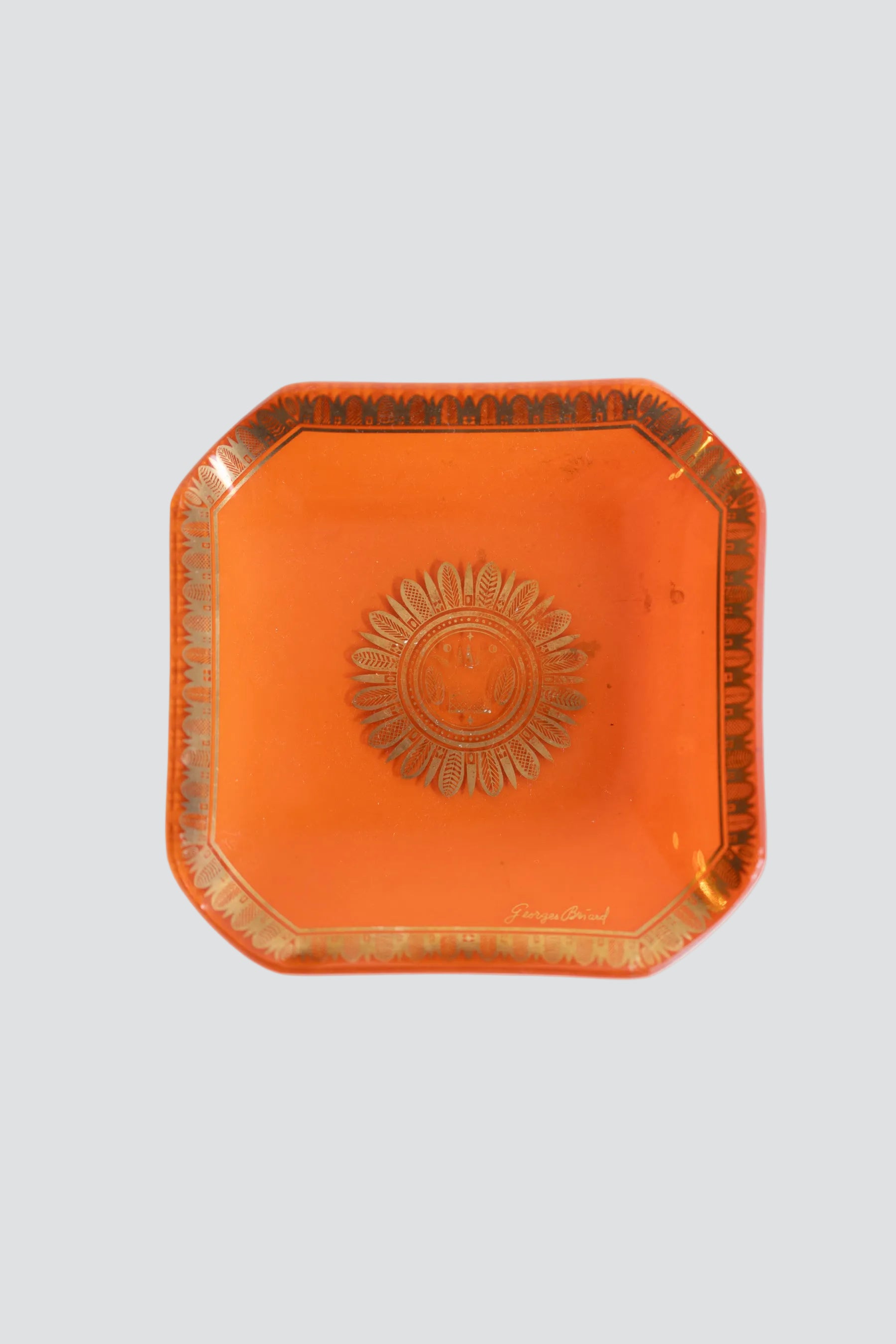 Orange Bohemian Square Tray