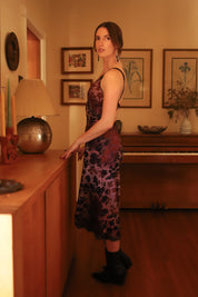 Pomegranate Knit & Tell Slip Dress
