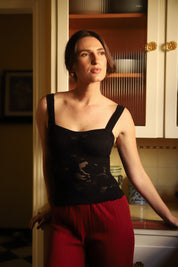 Black Heirloom Cami