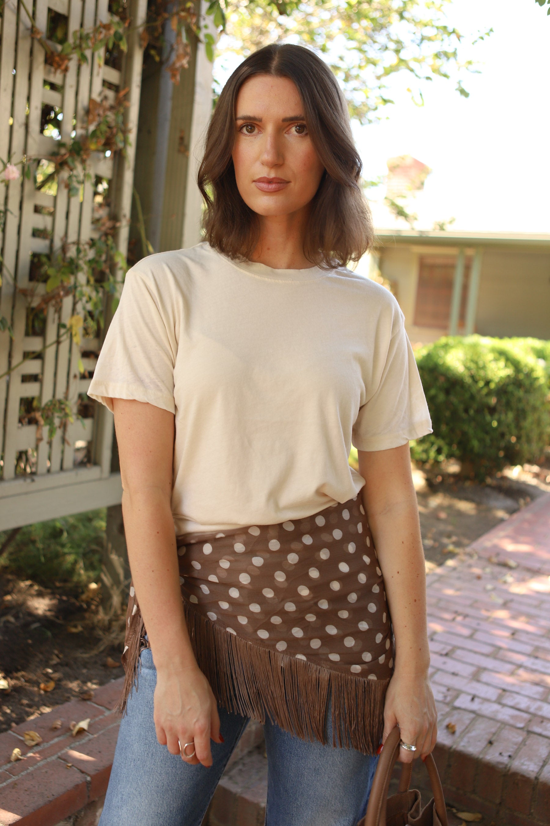 Dirty White Burnout Boyfriend Tee