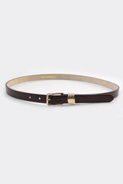 Brown Croc Sleek Belt