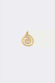 Gold Swirl Charm
