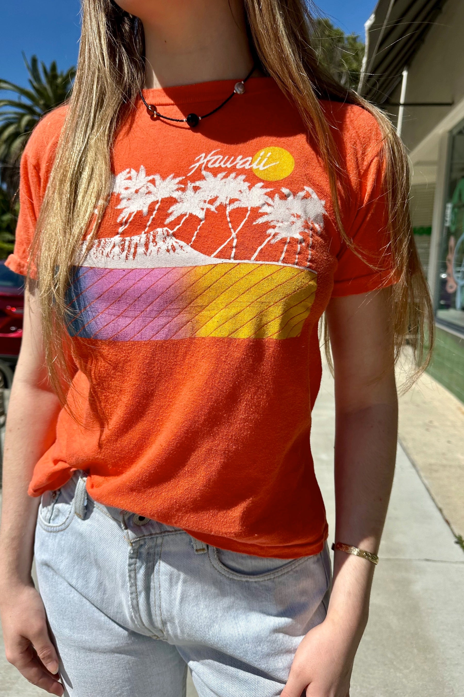 Orange Hawaii Tee