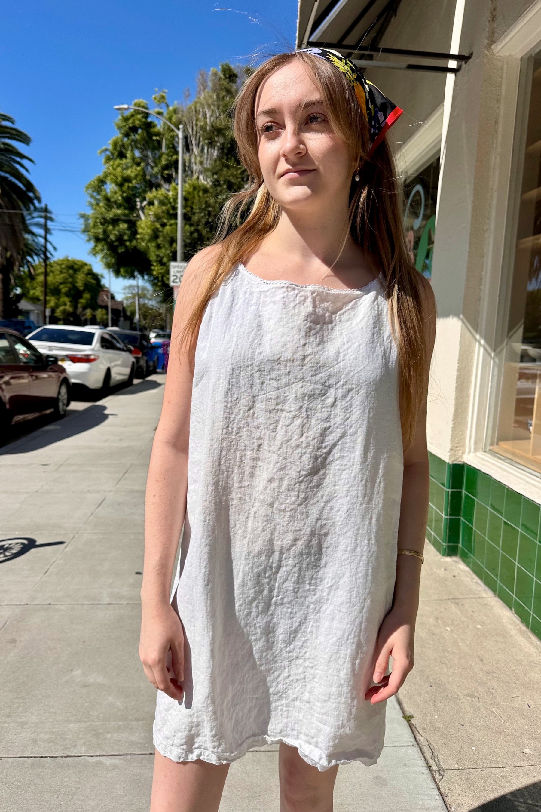 French Linen Mini Dress