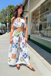 Vintage Quilt Palazzo Pant 002