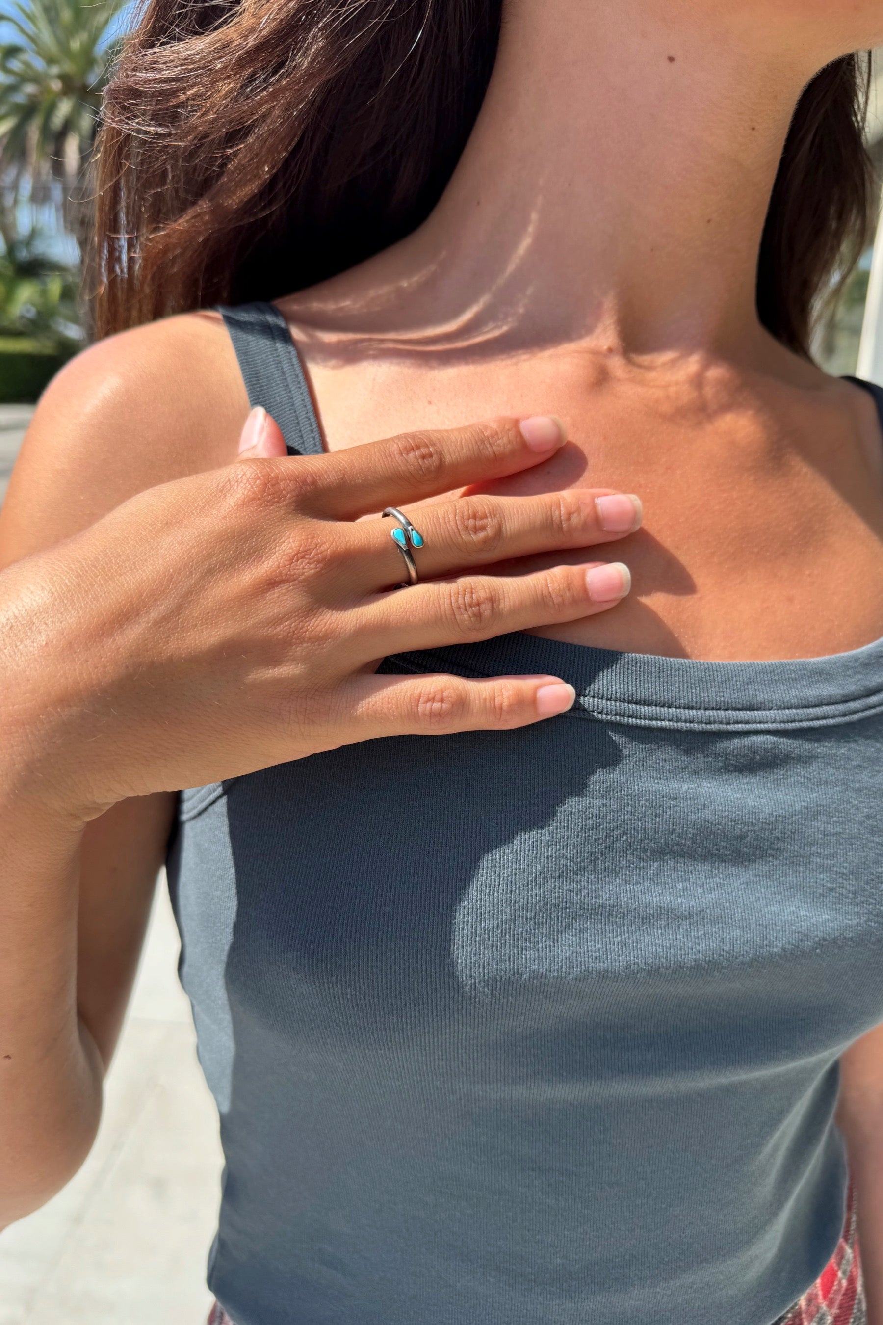 Sterling Turquoise Wrap Ring