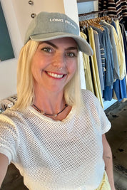 X Prism Light Denim Long Beach Hat