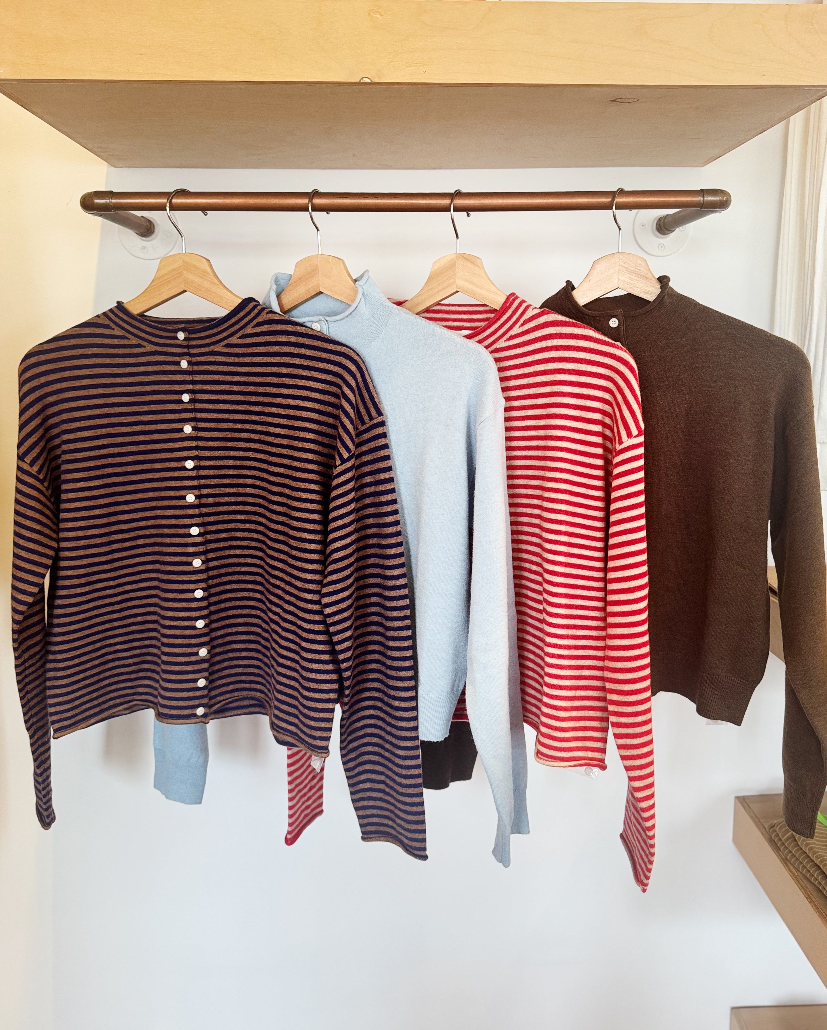 Navy Stripe Elisa Cardigan