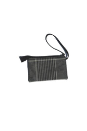 Grey Houndstooth RL Wristlet