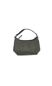 Mini Tan Houndstooth RL Hobo Bag