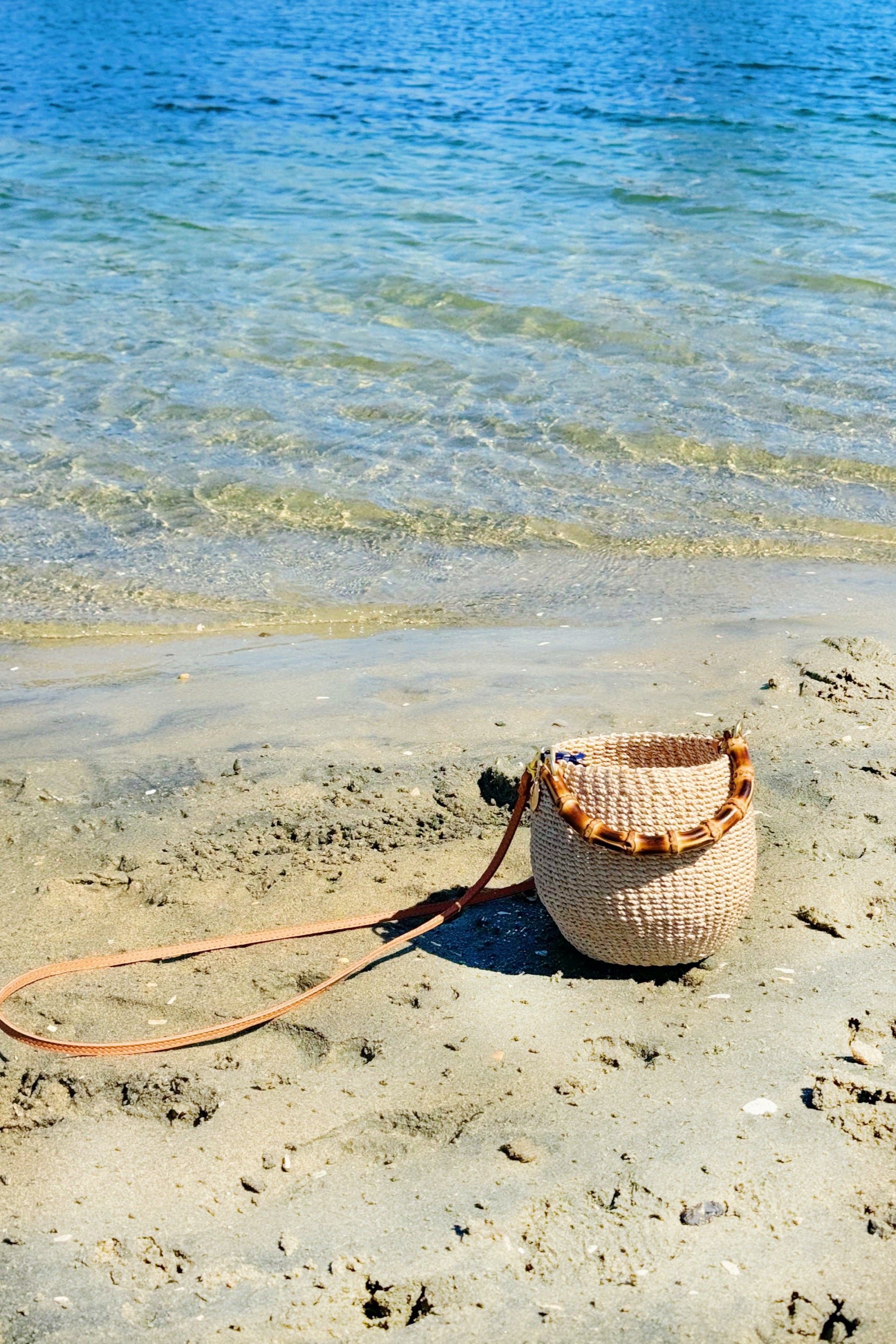 Petit Cream Bamboo Pot De Miel Bag