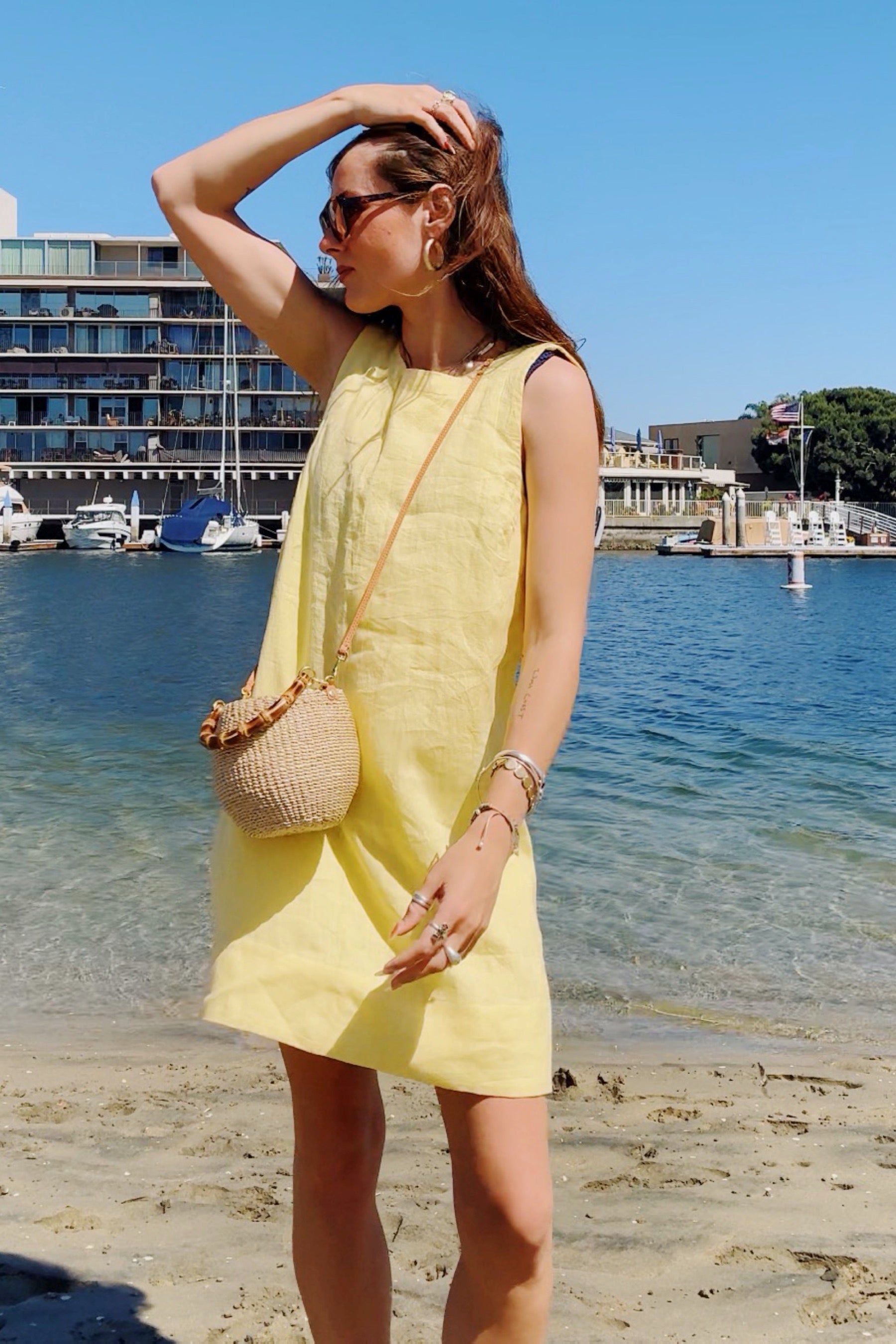 Petit Cream Bamboo Pot De Miel Bag