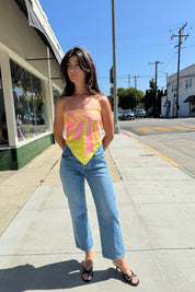 Yellow + Pink Kaleidoscope Scarf