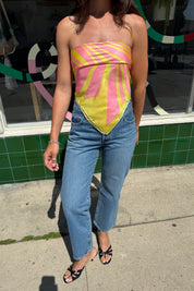 Yellow + Pink Kaleidoscope Scarf