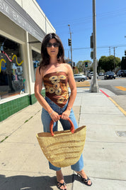 Large Open Weave Market Basket